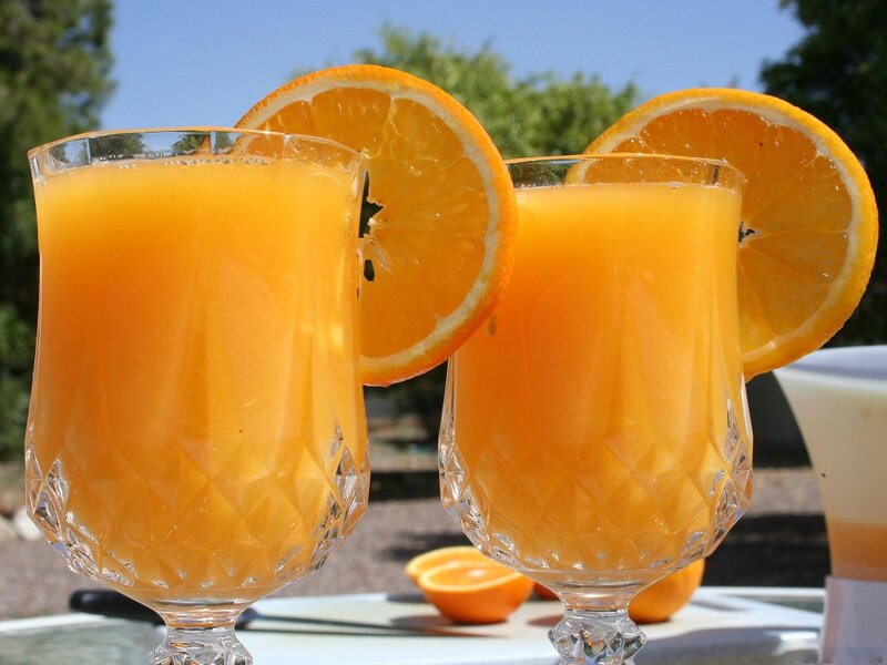 Two Glasses of Orange Juice
