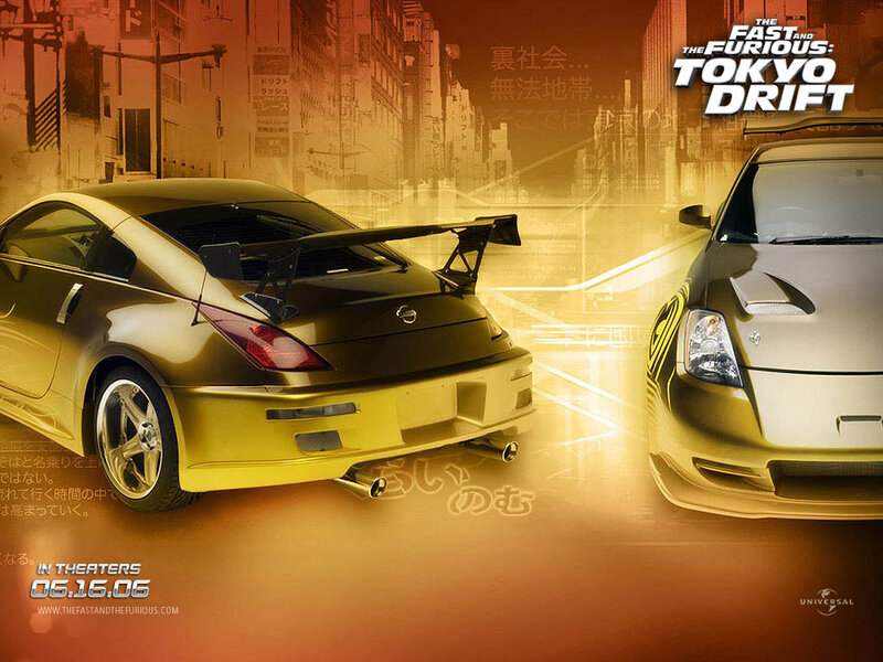 Two Gold Sports Cars