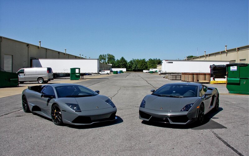 Two Gray Sports Cars — Neutral