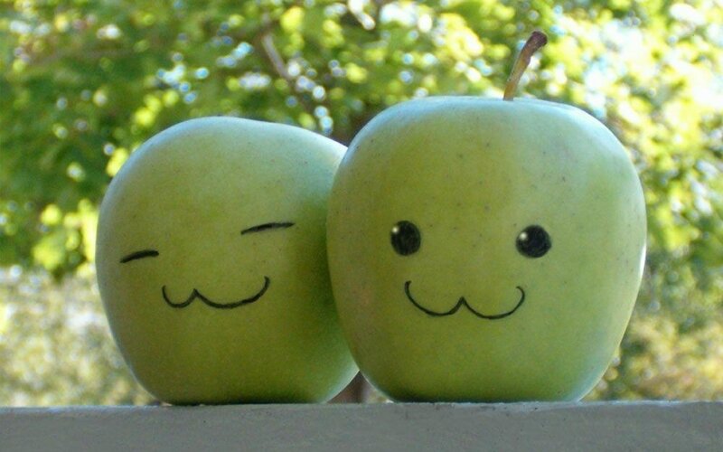 Two Green Apples
