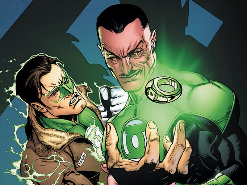 Two Green Lanterns Fighting