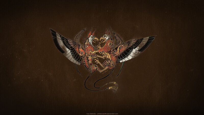 Two Griffins in Combat