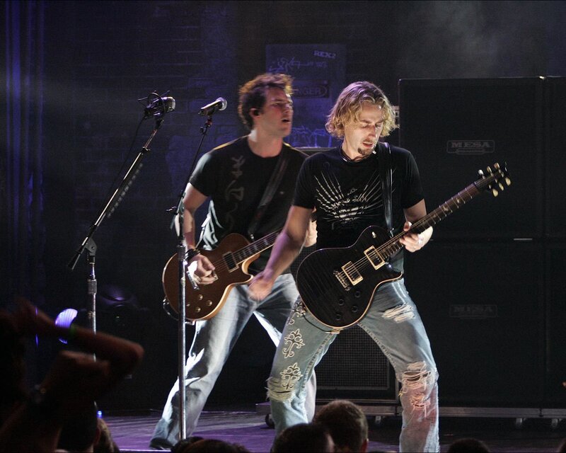 Two Guitarists on Stage