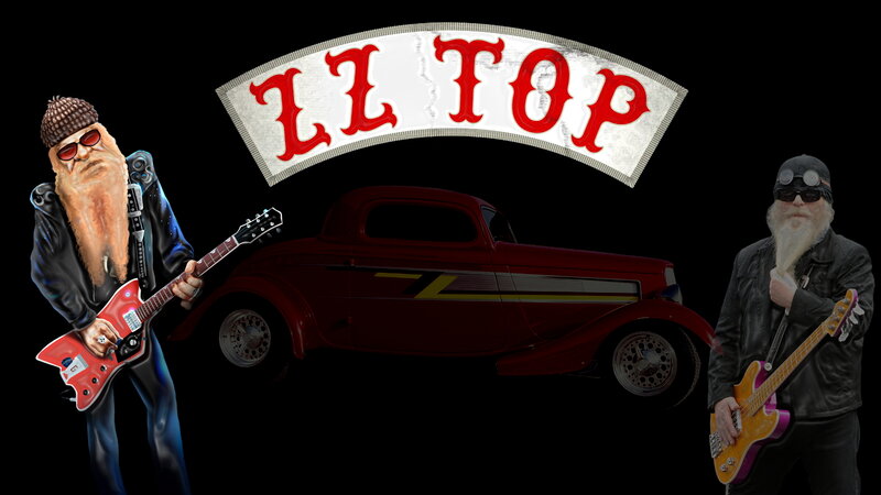 Two Guitarists with Car