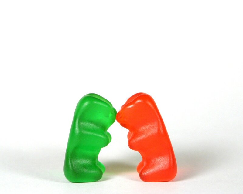 Two Gummy Bears — Green