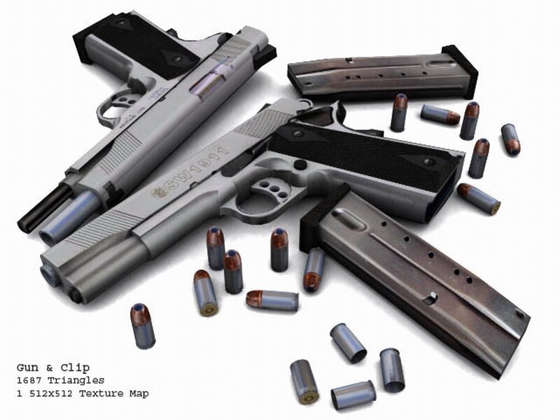 Two handguns with ammunition