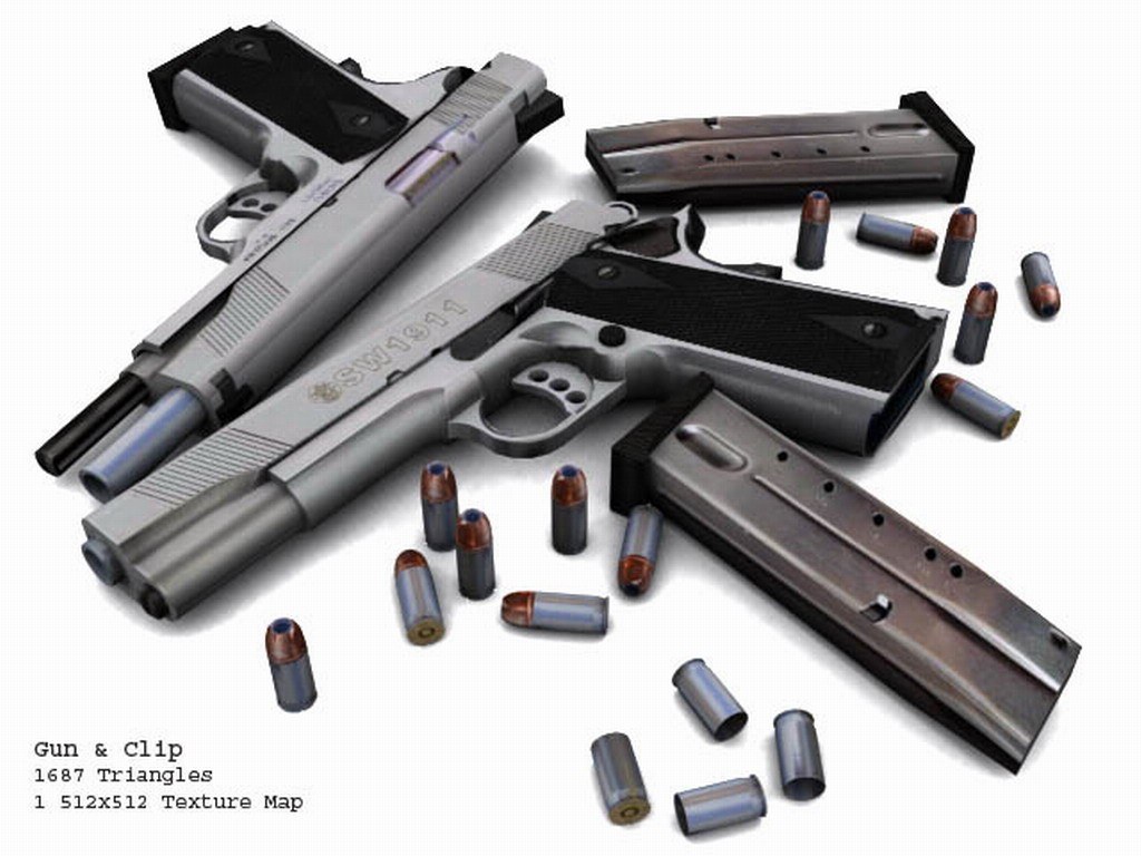 Two handguns with ammunition