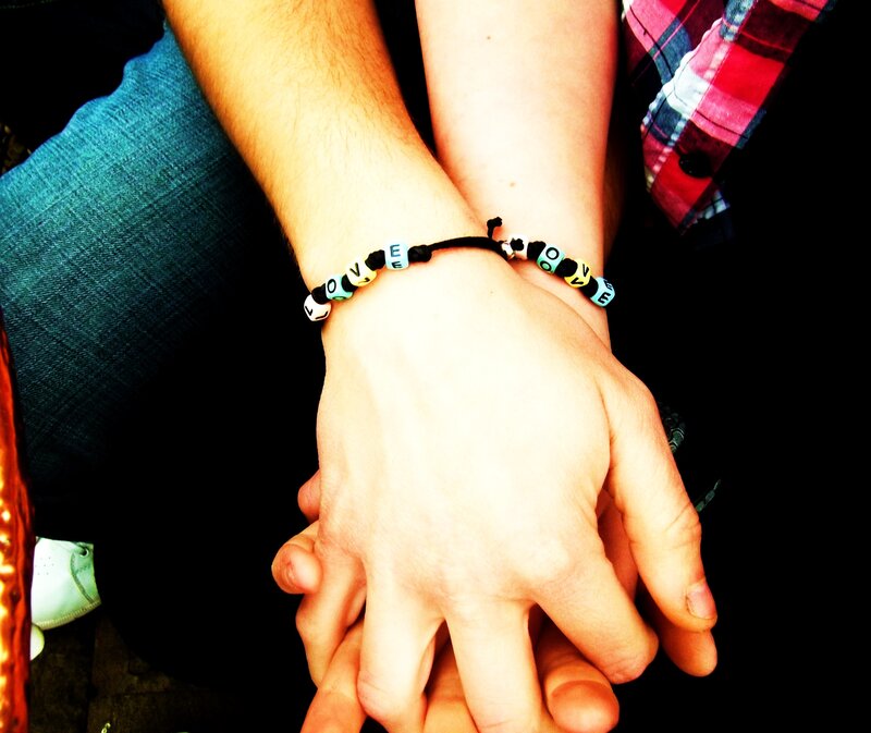 Two Hands Holding — Black