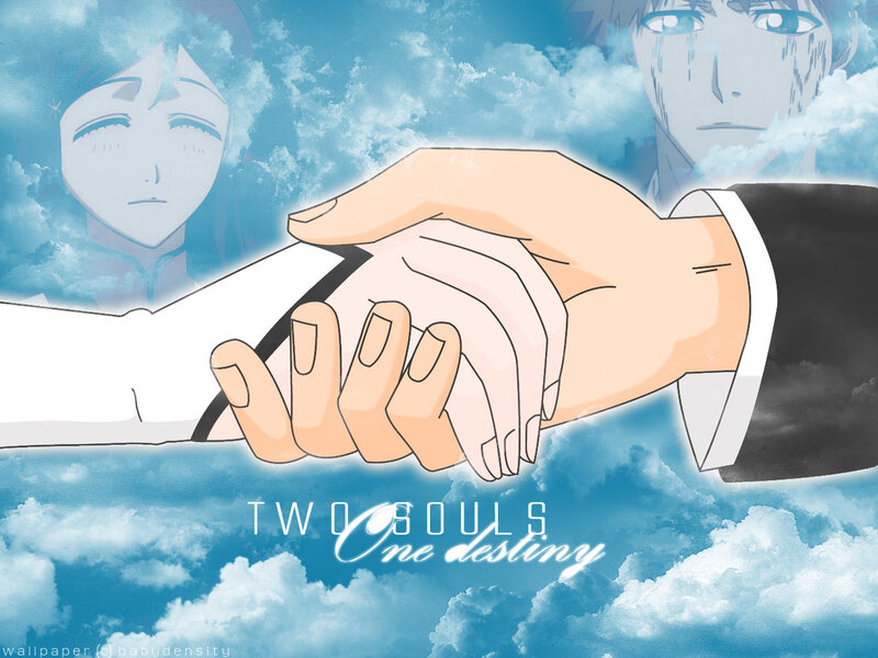 Two Hands Holding — Blue, Dramatic