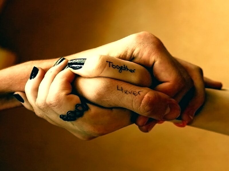 Two Hands Holding — Brown, Intimate, Photograph