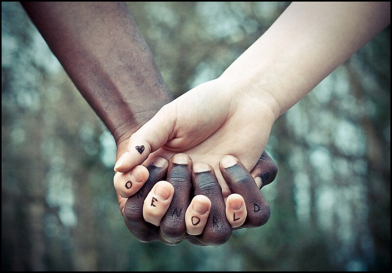 Two Hands Holding — Brown, Peaceful