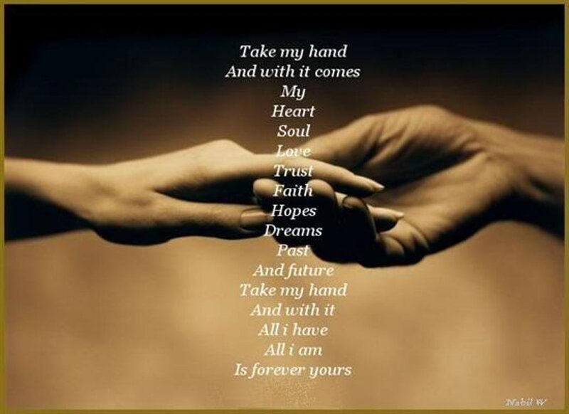Two Hands Holding — Brown