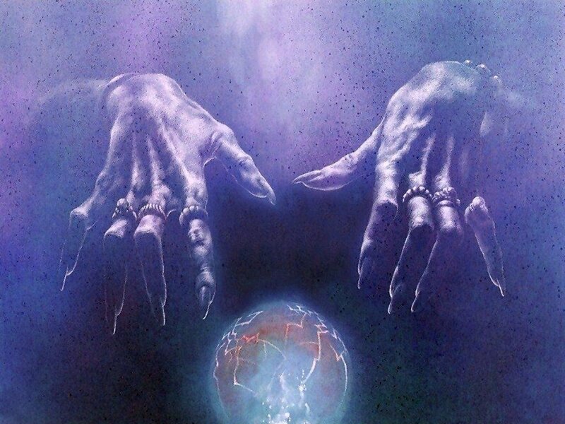 Two Hands Holding Orb