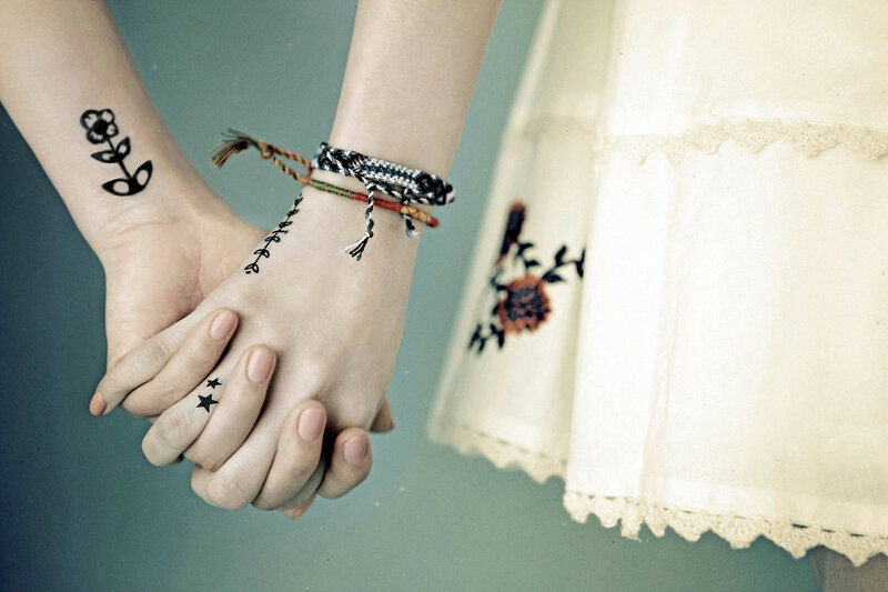 Two Hands Holding — White, Intimate