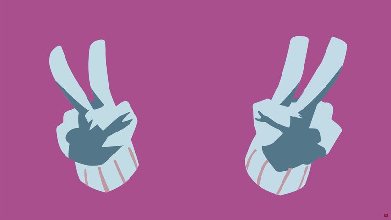 Two Hands Making Peace Signs