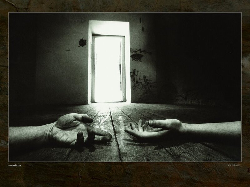 Two Hands on Floor