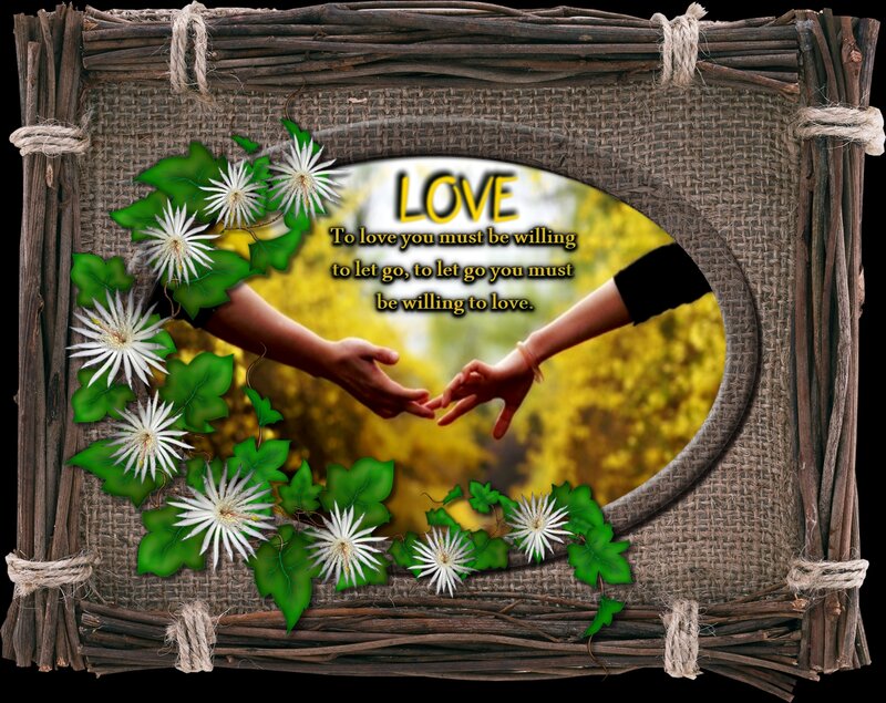 Two Hands Touching — Brown