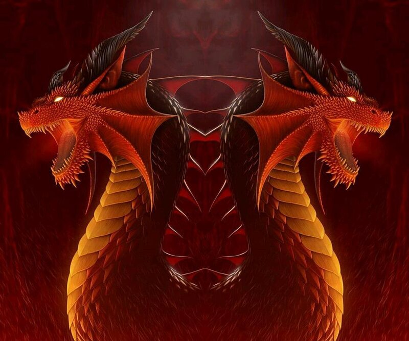 Two-headed Red Dragon