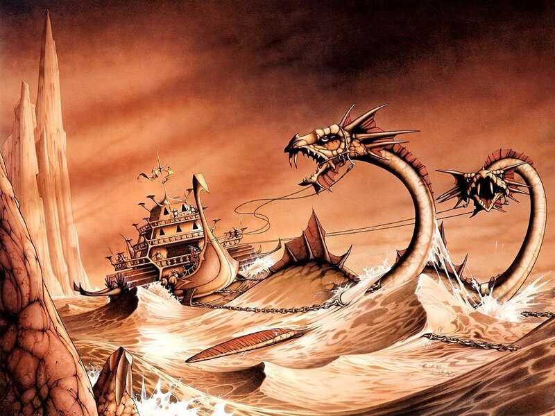 Two-headed Sea Serpent — Brown