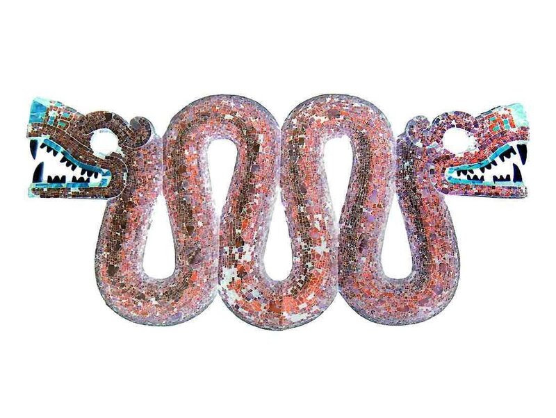 Two-headed Serpent Mosaic — Red