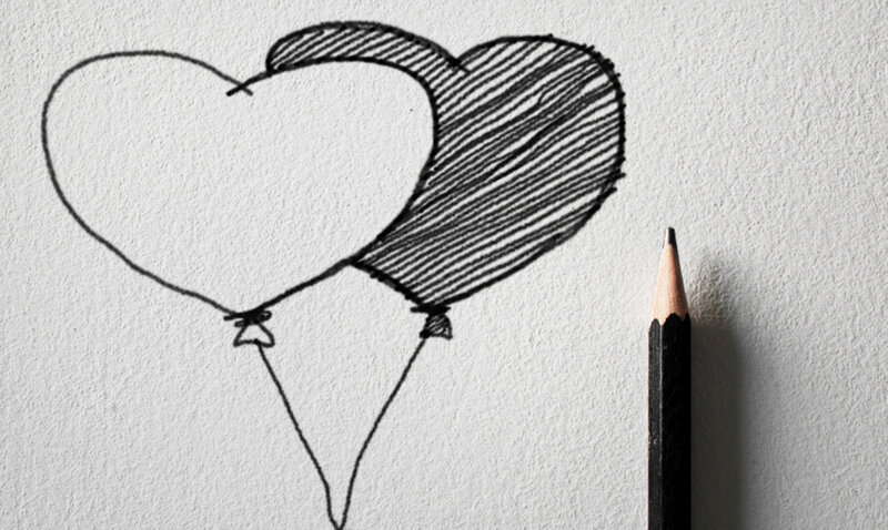Two Heart Balloons