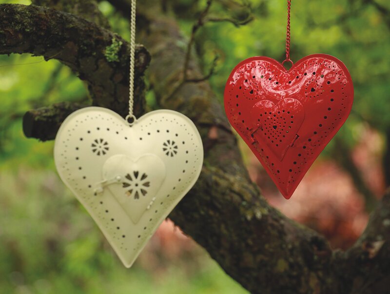 Two Heart Ornaments