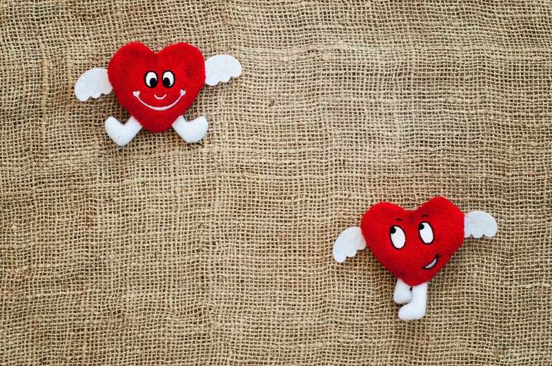 Two Heart Plush Toys
