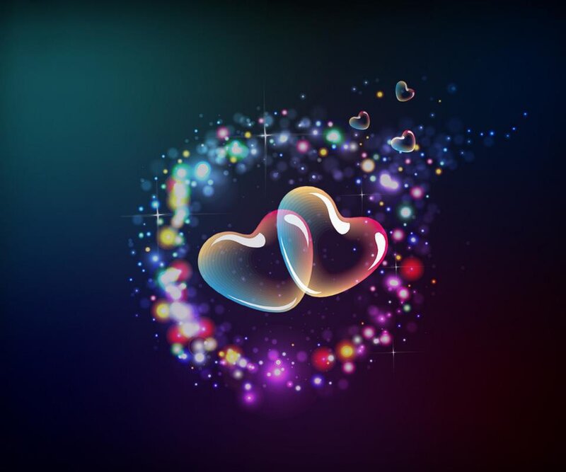 Two Heart-shaped Bubbles