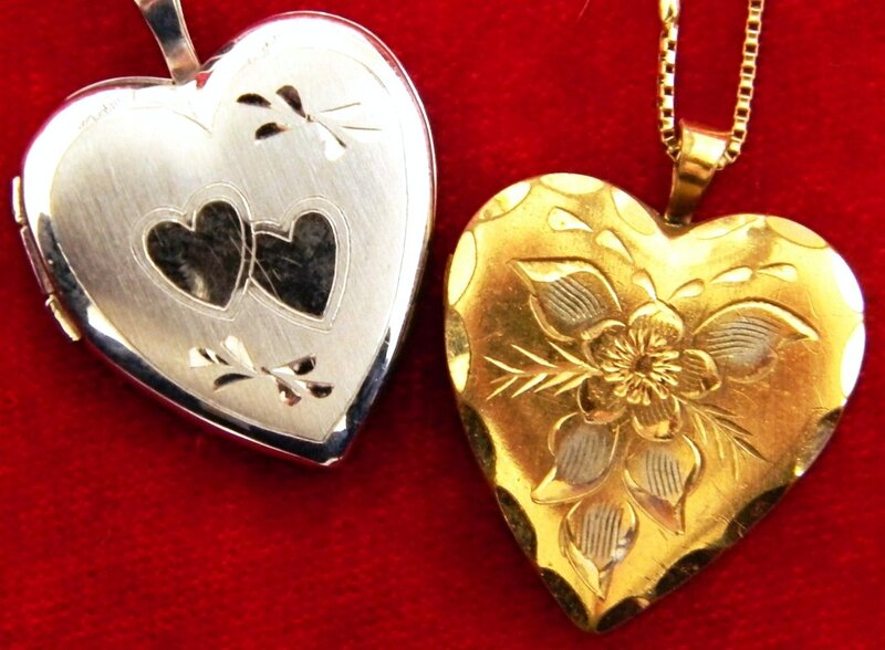 Two Heart-shaped Lockets