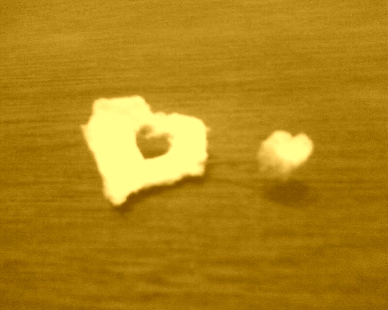 Two Heart-shaped Objects