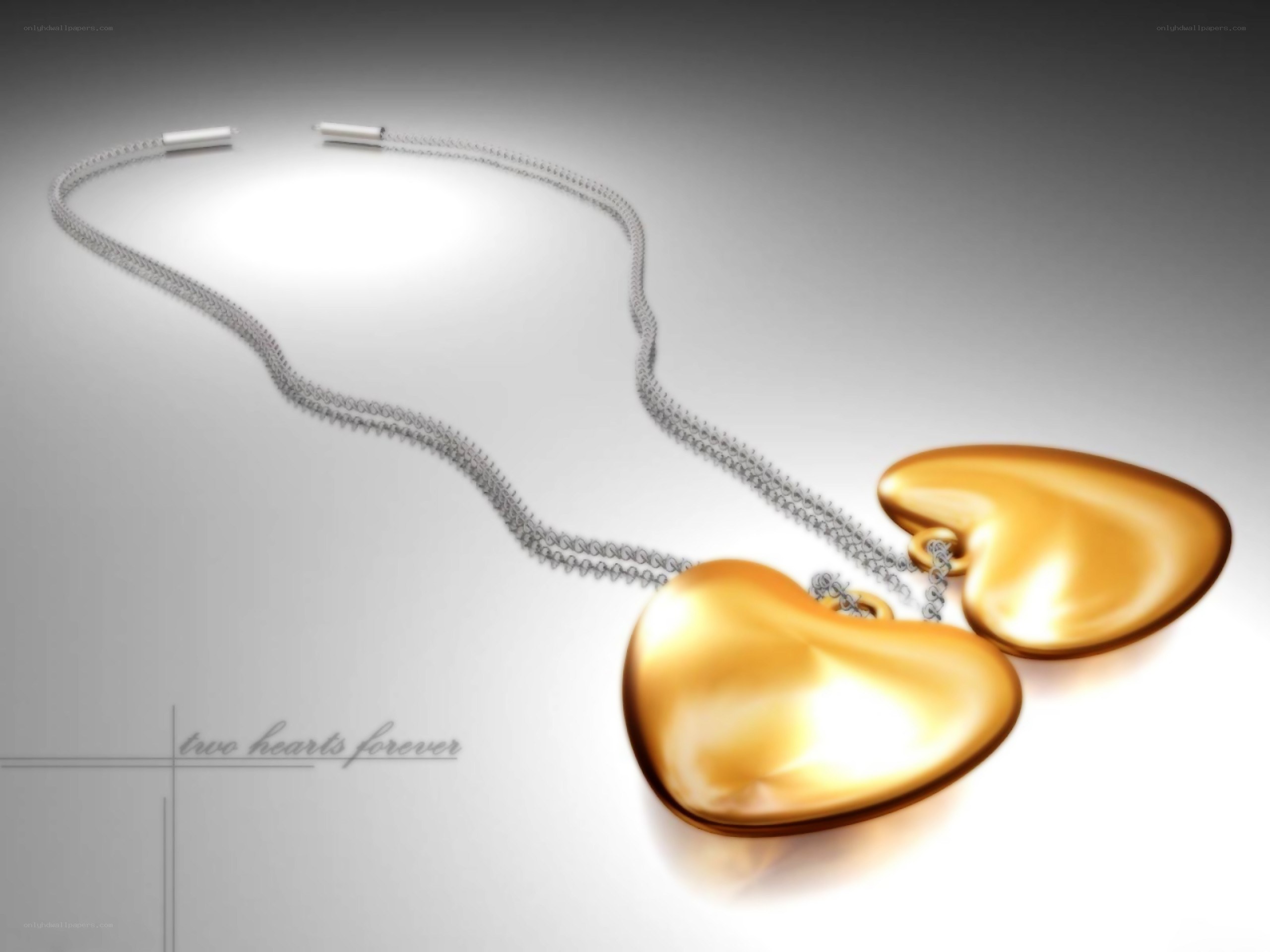 two hearts necklace