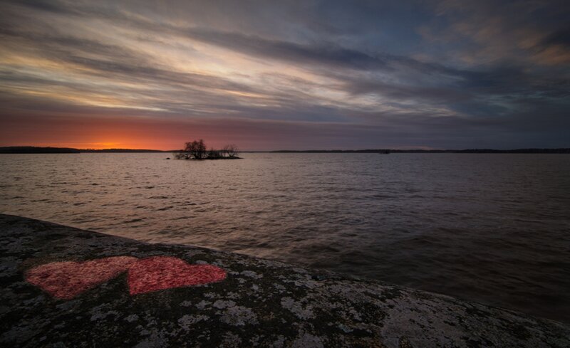 Two Hearts on Rock