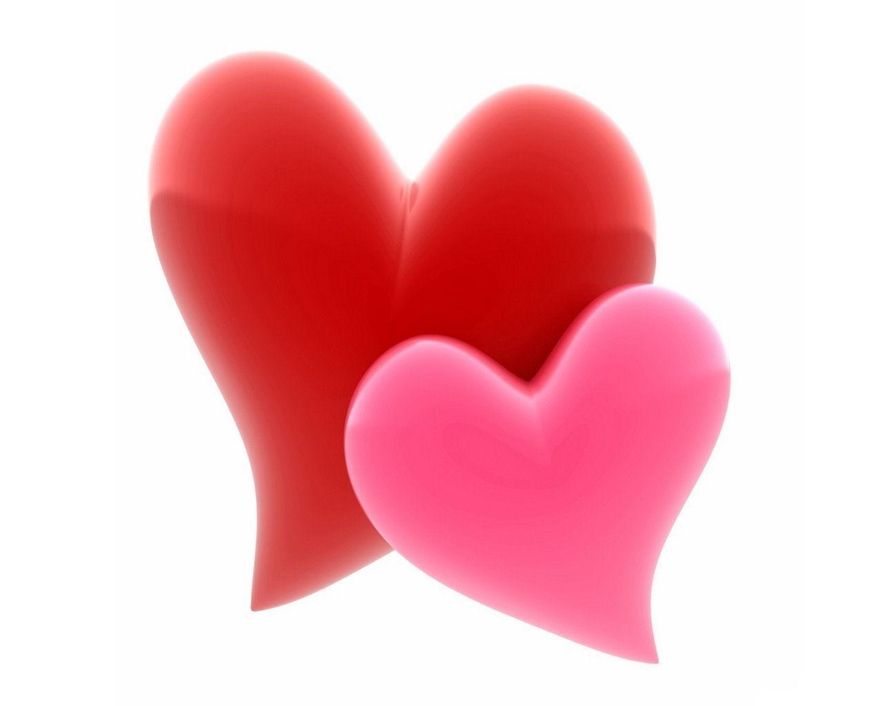 two hearts overlapping
