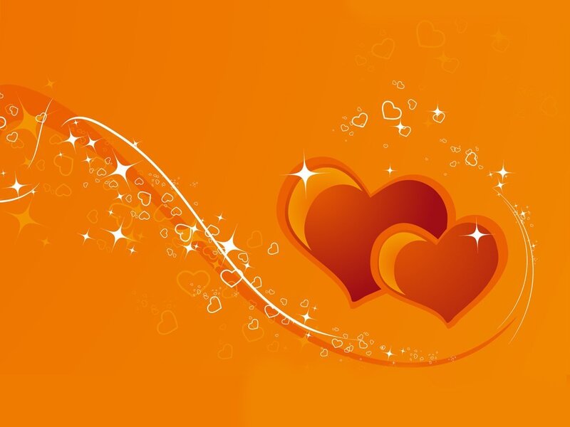 Two Hearts with Sparkles