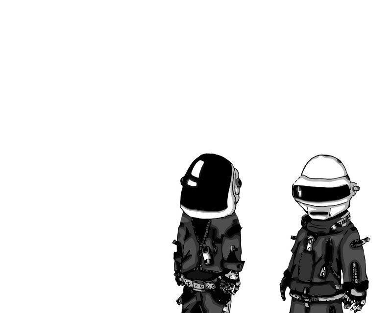 Two Helmeted Figures