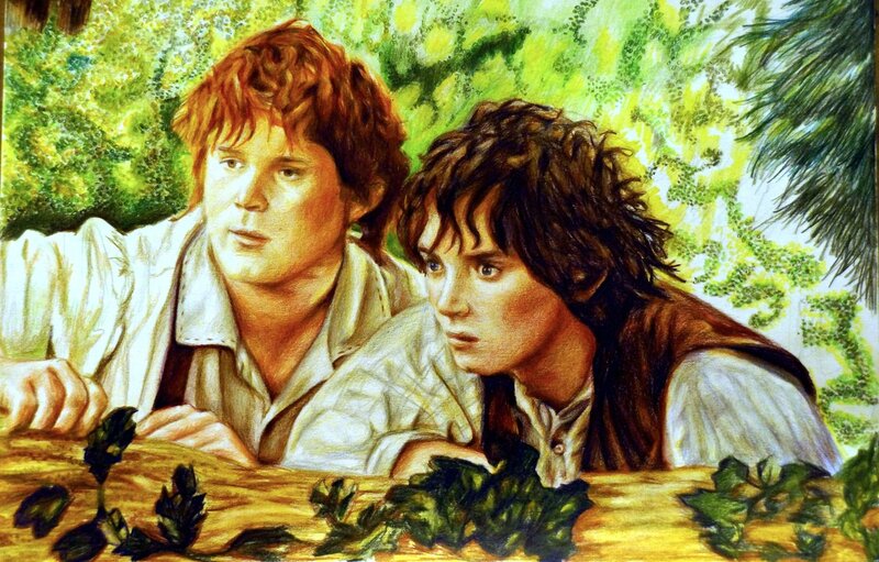 Two Hobbits in Forest