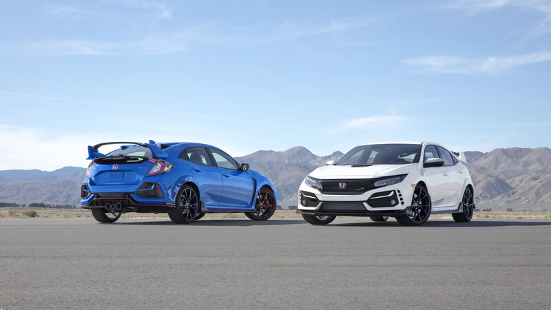 Two Honda Civic Type R Cars