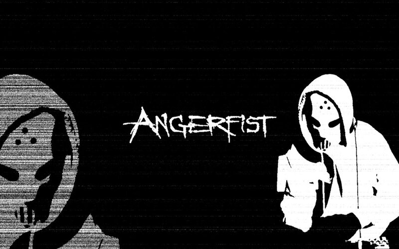 Two Hooded Figures — Black, Dark