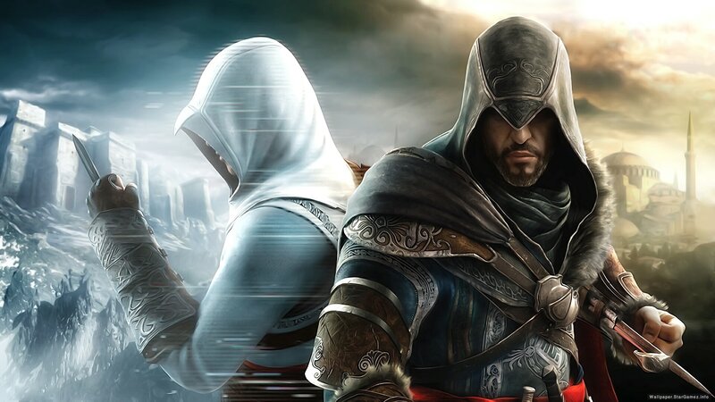 Two Hooded Figures