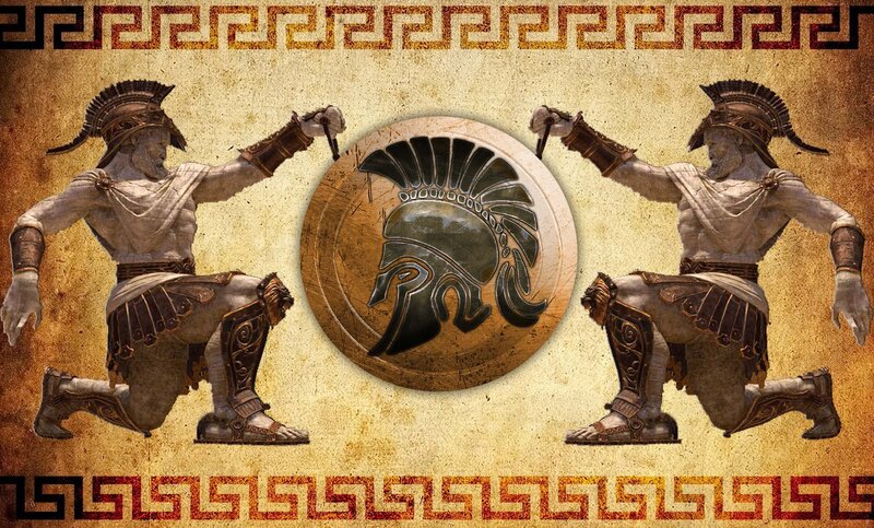 Two Hoplites Kneeling
