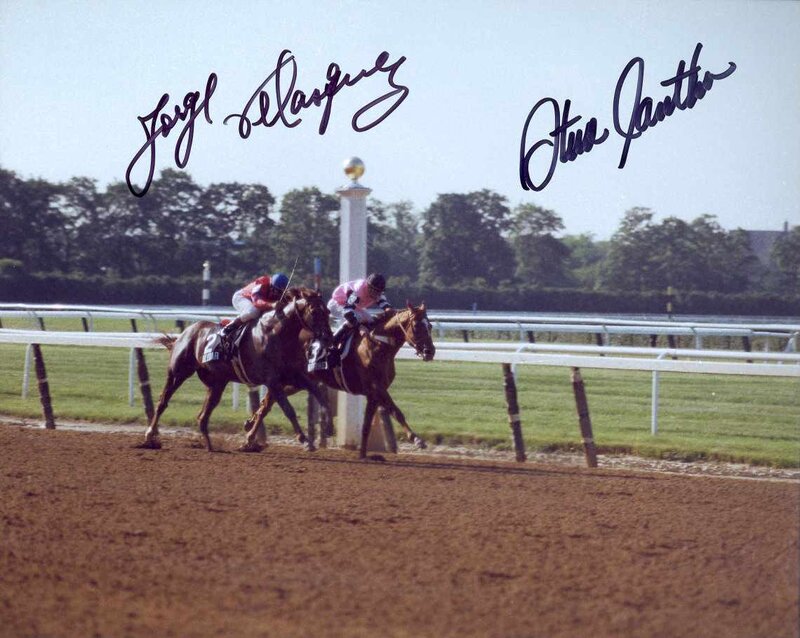 Two Horses Racing — Brown, Competitive