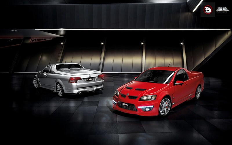 Two HSV performance trucks
