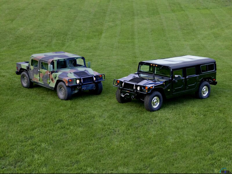 Two Humvee Vehicles