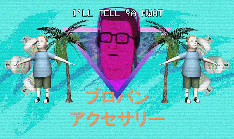 Two Identical Figures with Propane Tanks