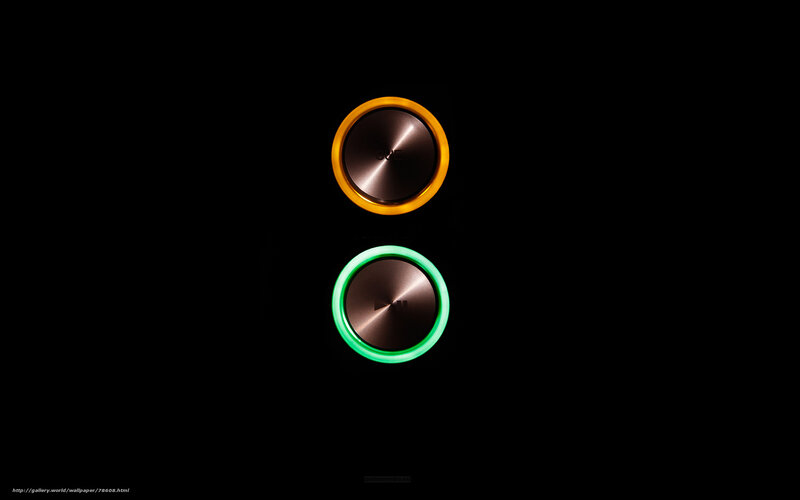 two illuminated buttons