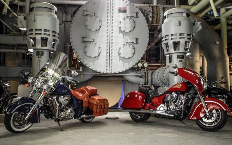 Two Indian Motorcycles