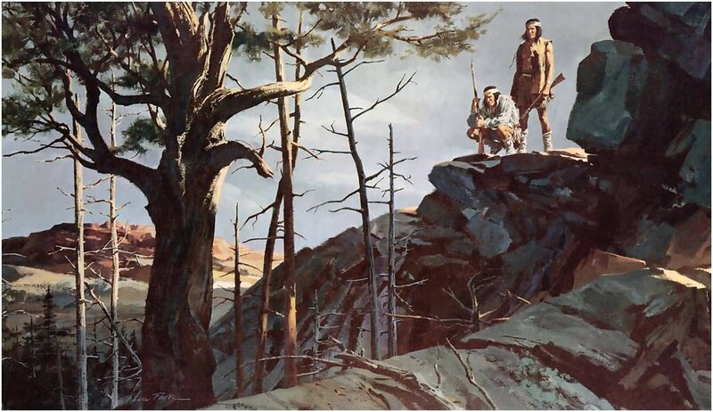 Two Indigenous Men on Rocks