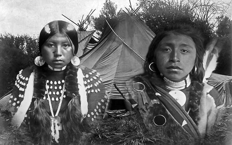 Two Indigenous Women — Black