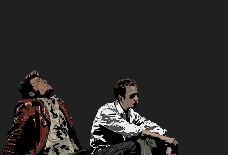 Two Injured Men Sitting