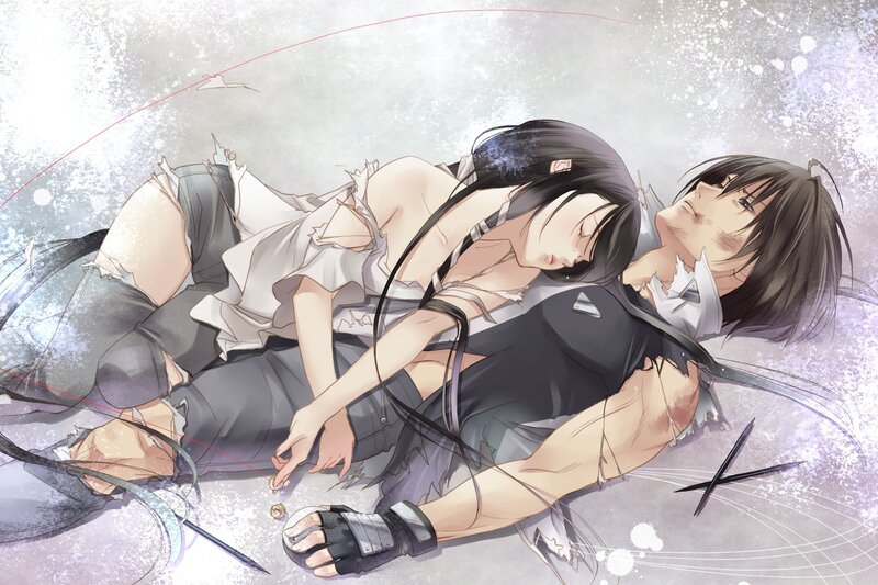 Two Injured People Lying